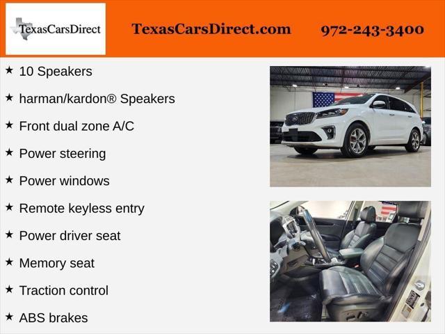 used 2019 Kia Sorento car, priced at $18,774
