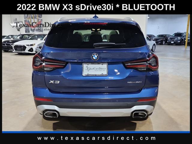 used 2022 BMW X3 car, priced at $33,460