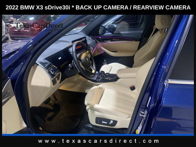 used 2022 BMW X3 car, priced at $33,460