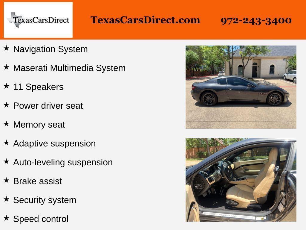 used 2014 Maserati GranTurismo car, priced at $21,995