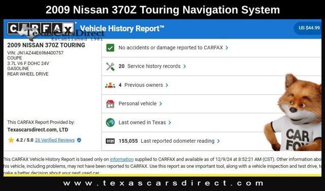 used 2009 Nissan 370Z car, priced at $11,812