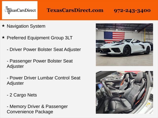 used 2023 Chevrolet Corvette car, priced at $72,898