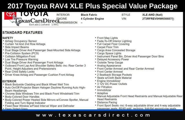 used 2017 Toyota RAV4 car, priced at $13,995