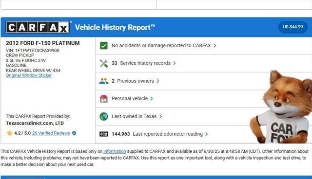 used 2012 Ford F-150 car, priced at $16,999