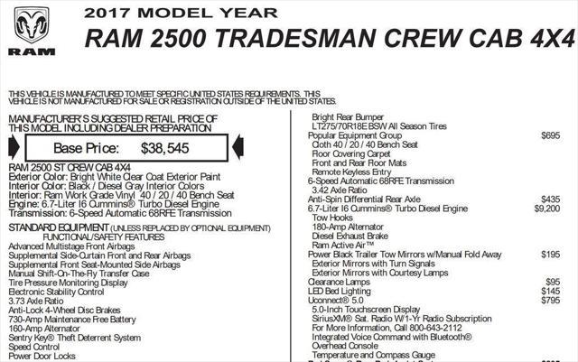 used 2017 Ram 2500 car, priced at $32,990