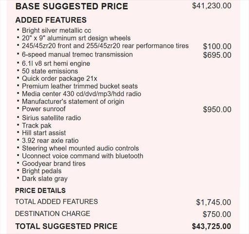 used 2010 Dodge Challenger car, priced at $17,788