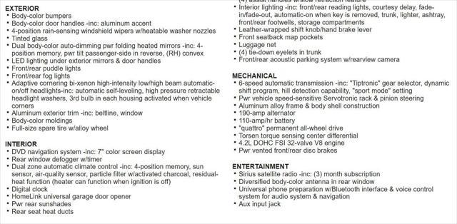 used 2009 Audi A8 car, priced at $10,731