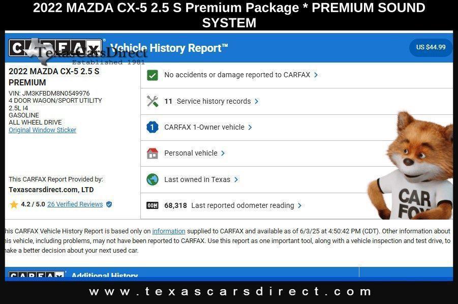 used 2022 Mazda CX-5 car, priced at $22,791