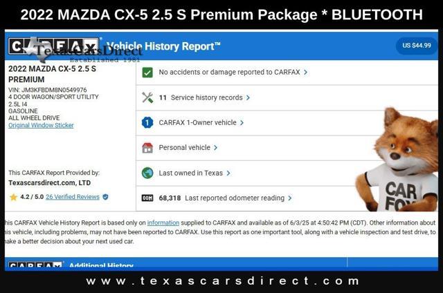 used 2022 Mazda CX-5 car, priced at $22,995