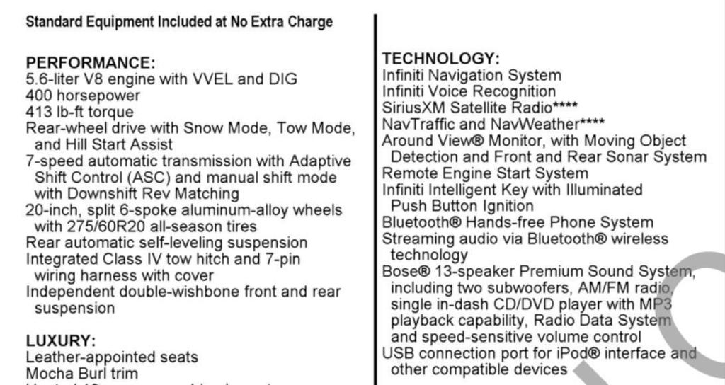 used 2016 INFINITI QX80 car, priced at $19,788