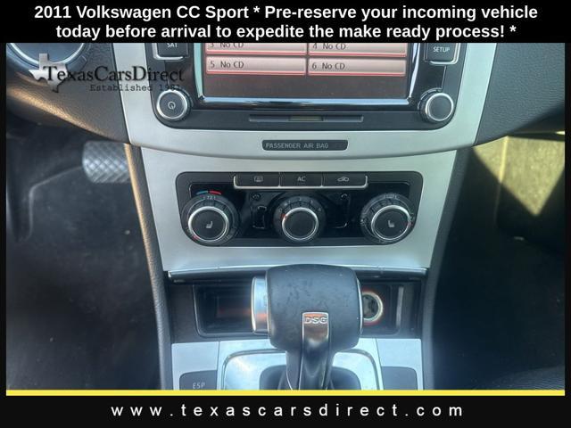 used 2011 Volkswagen CC car, priced at $6,995