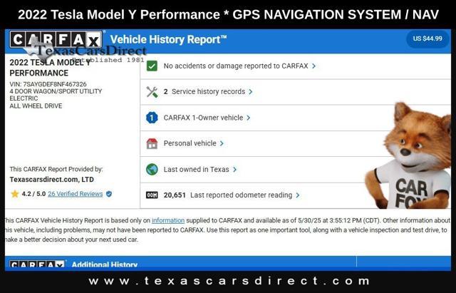 used 2022 Tesla Model Y car, priced at $29,975