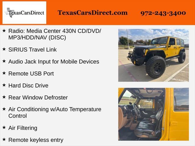 used 2011 Jeep Wrangler Unlimited car, priced at $17,994