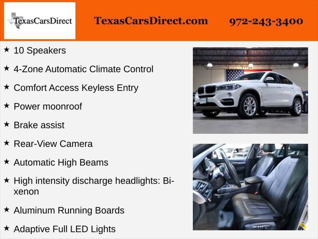 used 2016 BMW X6 car, priced at $19,998