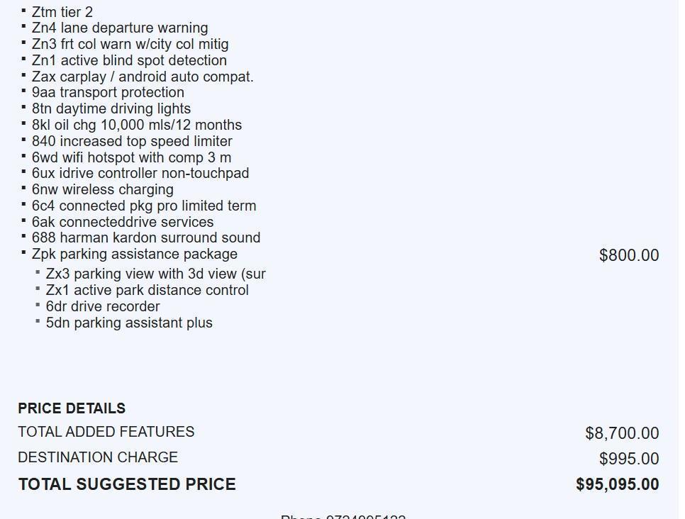 used 2023 BMW X5 car, priced at $64,488
