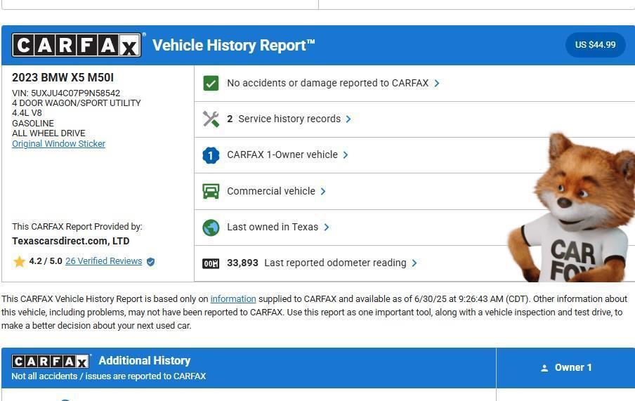 used 2023 BMW X5 car, priced at $64,488