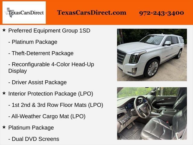 used 2016 Cadillac Escalade ESV car, priced at $22,495