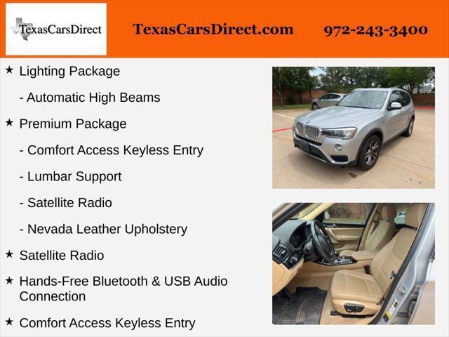 used 2015 BMW X3 car, priced at $16,961