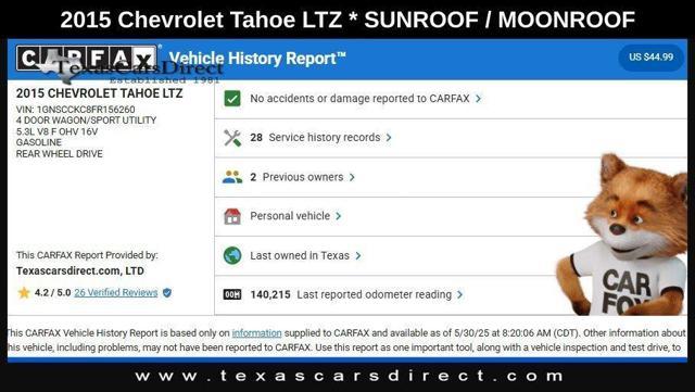 used 2015 Chevrolet Tahoe car, priced at $19,619