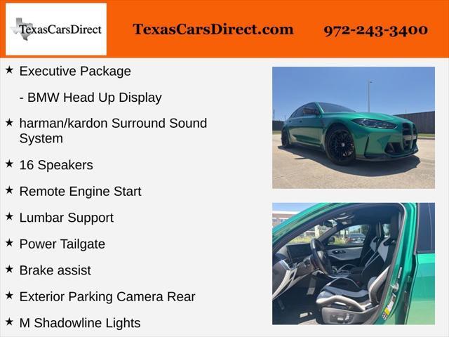 used 2023 BMW M3 car, priced at $89,988