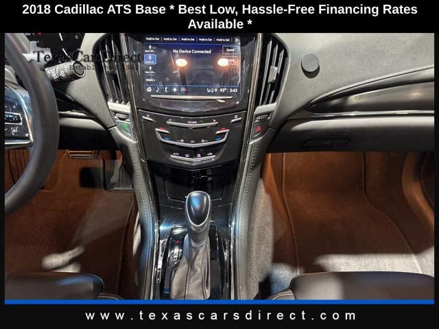 used 2018 Cadillac ATS car, priced at $17,889