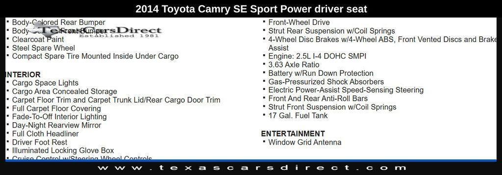 used 2014 Toyota Camry car, priced at $8,939