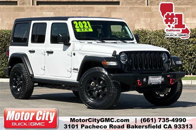 used 2021 Jeep Wrangler Unlimited car, priced at $34,190