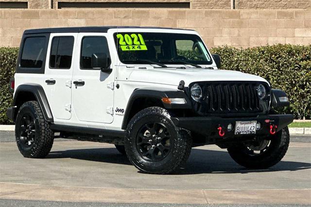 used 2021 Jeep Wrangler Unlimited car, priced at $34,190