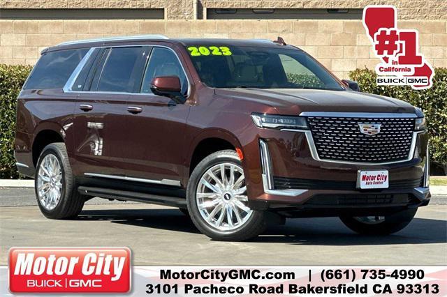 used 2023 Cadillac Escalade ESV car, priced at $81,316