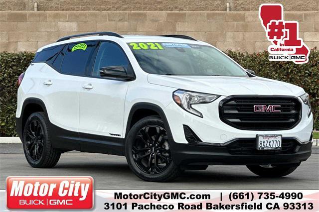 used 2021 GMC Terrain car, priced at $26,395