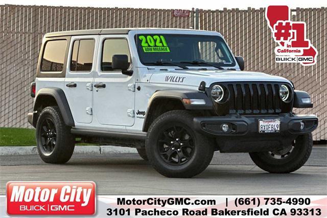 used 2021 Jeep Wrangler car, priced at $32,154