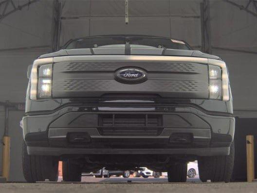 used 2023 Ford F-150 Lightning car, priced at $41,999