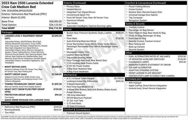 used 2023 Ram 2500 car, priced at $61,996