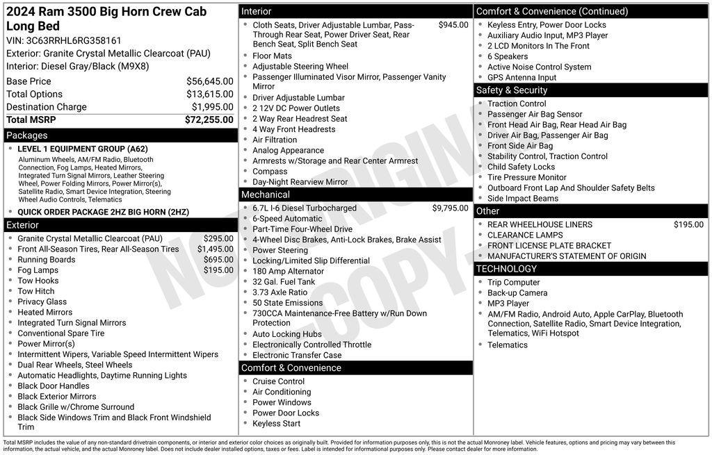 used 2024 Ram 3500 car, priced at $57,999