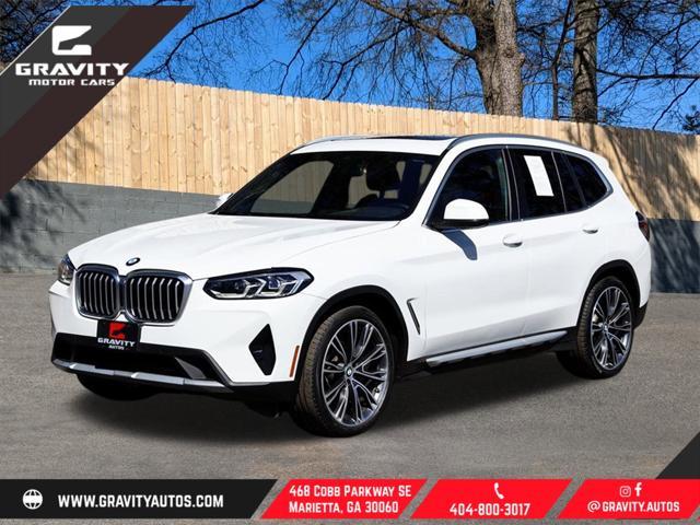 used 2022 BMW X3 car, priced at $27,499