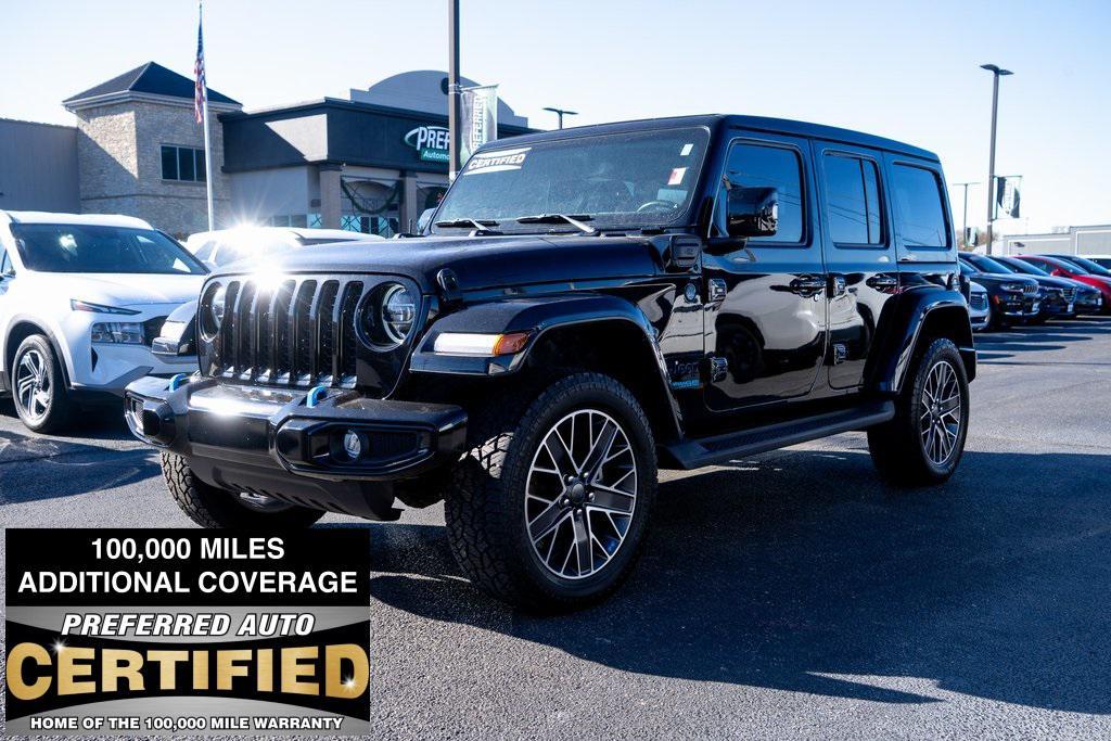 used 2022 Jeep Wrangler Unlimited 4xe car, priced at $35,379