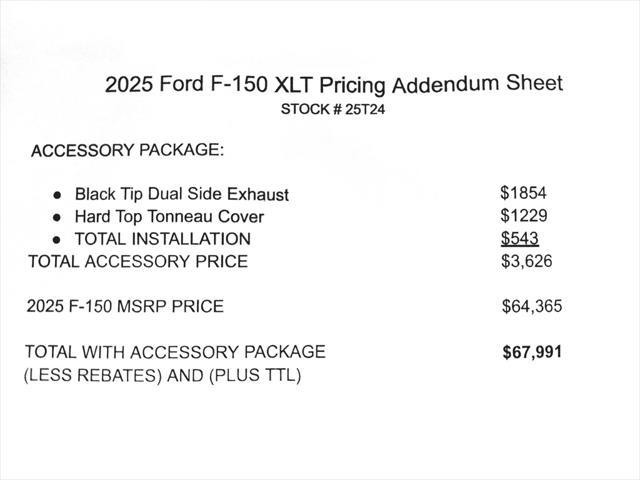 new 2025 Ford F-150 car, priced at $60,012