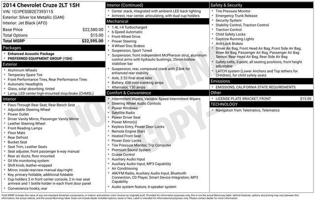 used 2014 Chevrolet Cruze car, priced at $8,550