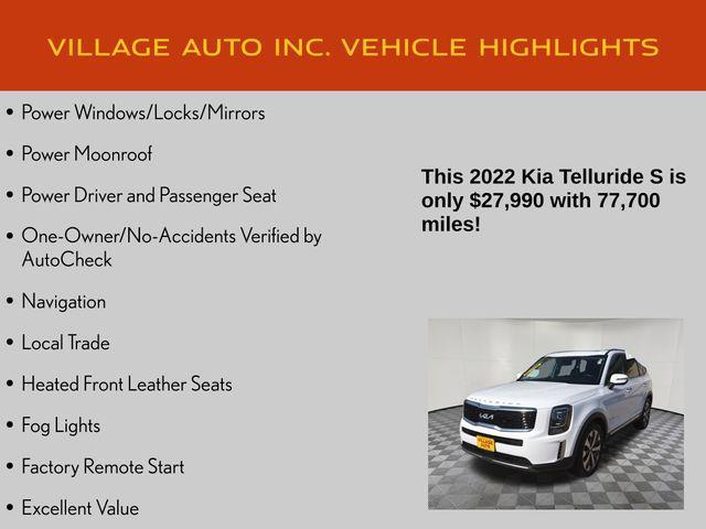 used 2022 Kia Telluride car, priced at $27,990