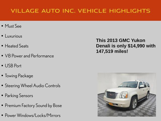 used 2013 GMC Yukon car, priced at $14,990