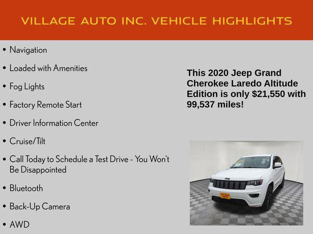 used 2020 Jeep Grand Cherokee car, priced at $21,550