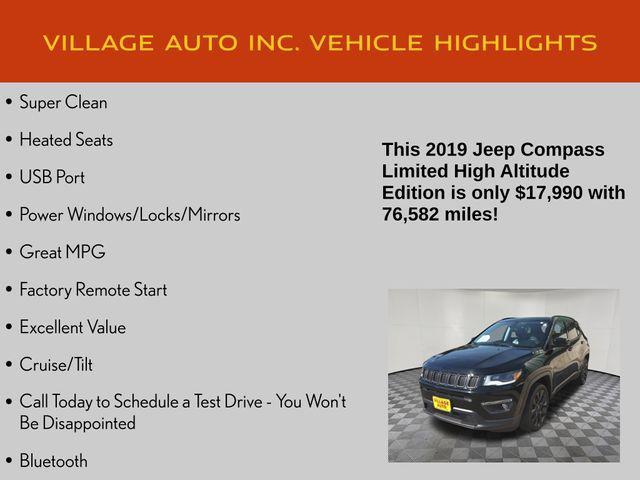 used 2019 Jeep Compass car, priced at $17,990