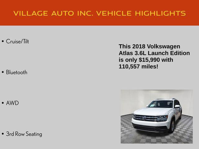 used 2018 Volkswagen Atlas car, priced at $15,990