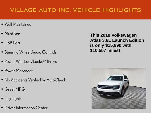 used 2018 Volkswagen Atlas car, priced at $15,990