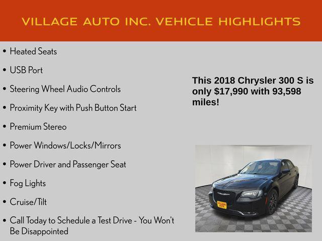 used 2018 Chrysler 300 car, priced at $17,990