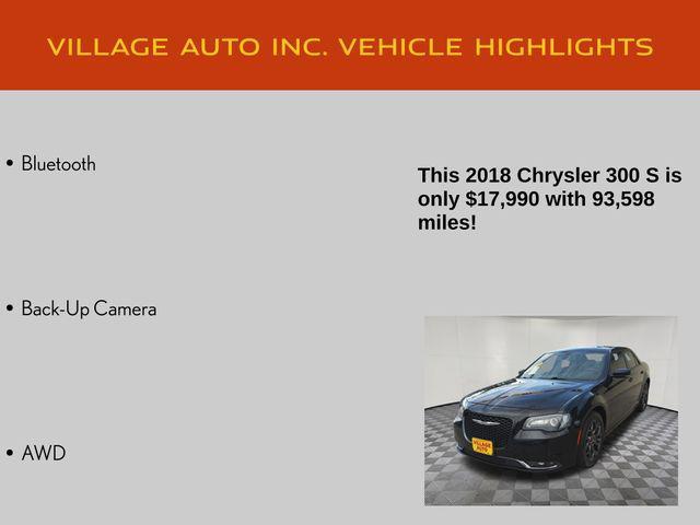 used 2018 Chrysler 300 car, priced at $17,990