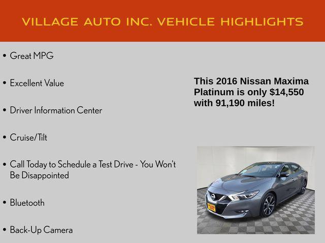 used 2016 Nissan Maxima car, priced at $14,550