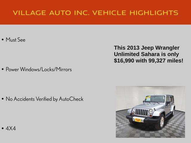 used 2013 Jeep Wrangler Unlimited car, priced at $16,990
