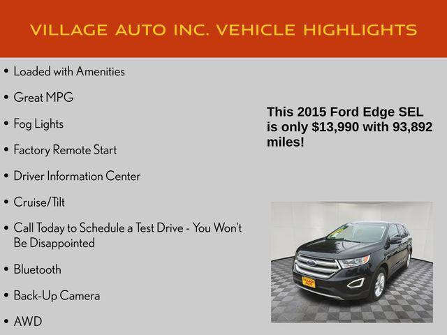 used 2015 Ford Edge car, priced at $13,990