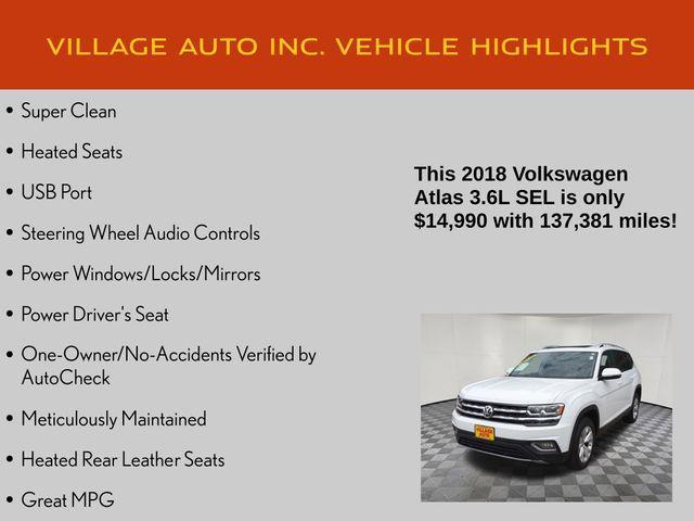 used 2018 Volkswagen Atlas car, priced at $14,990